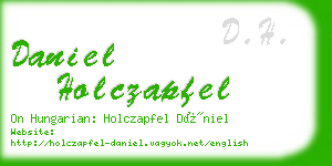 daniel holczapfel business card